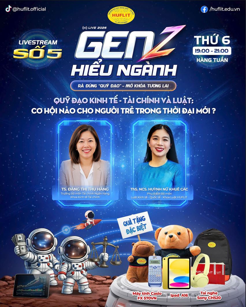 Cơ hội nào để GenZ lĩnh vực Kinh tế – Tài chính và Luật bứt tốc trong kỷ nguyên số? (“GenZ Hiểu Ngành 2026” – Tập 5)