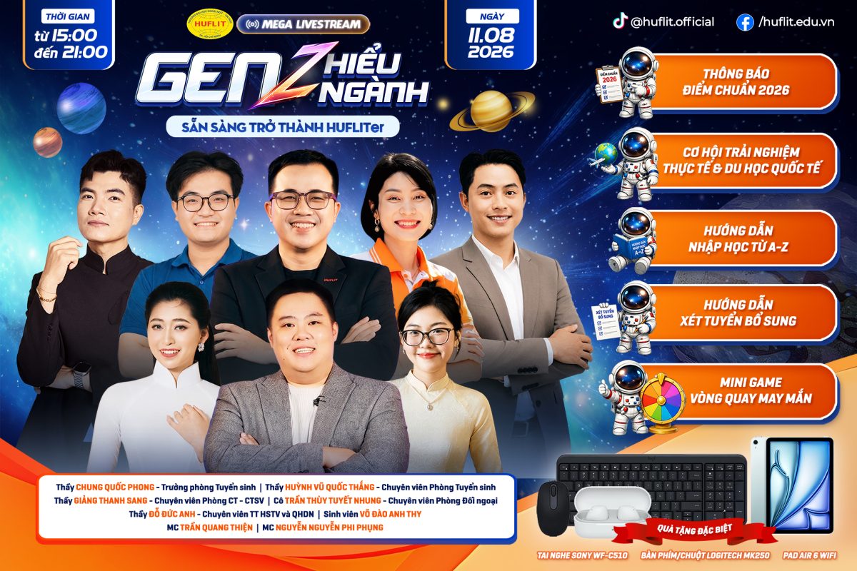 MEGALIVE HUFLIT 11.8: Sẵn sàng trở thành HUFLITer